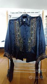 Camicia JUST CAVALLI nero in seta tg 42