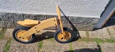 Bici senza pedali in legno bambino 3-5 anni
