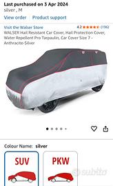 Telo copertura auto antigrandine