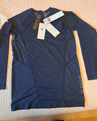 Xbionic maglia ciclismo lunga colore blu taglia M