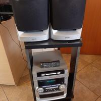 Stereo Philips FW-C220/22 Hi-Fi con casse e mobile