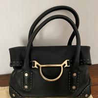 Borbonese borsa bauletto mano spalla 100% pelle