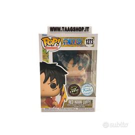 FUNKO POP 1273 RED HAWK LUFFY GLOW CHASE