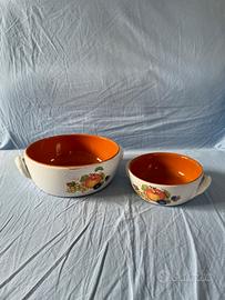 Coppia di ciotole in terracotta