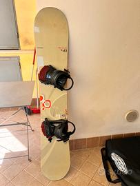 Tavola snowboard+ attacchi salomon