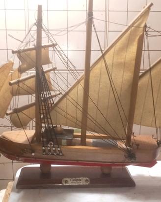 Modellino in legno Goletta secolo XIX