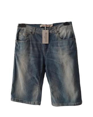pantaloni corti in denim 