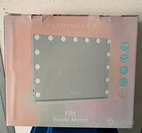 Specchio trucco con luci led. Flamingueo