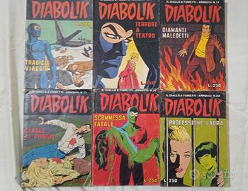 Diabolik anno XII I Lotto di 6 fumetti 