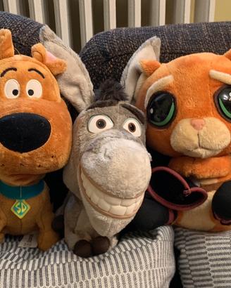 Peluche Shrek + Scooby-Doo + Megamind