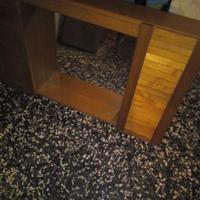 mobile specchio bagno robusto in legno