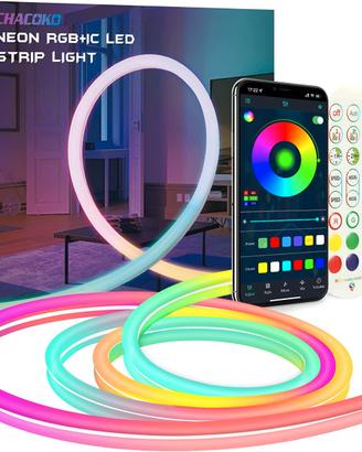 Striscia LED RGB al Neon con Effetto Arcobaleno,