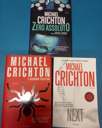 romanzi Micheal Crichton (prezzo cad)