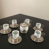 Set da caffè ceramica/peltro
