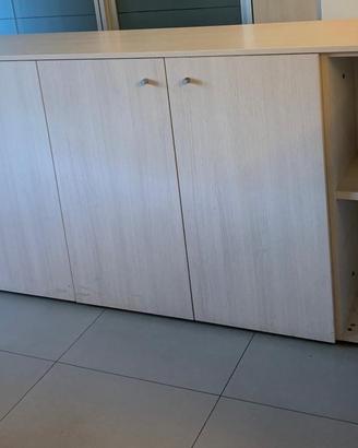 Arredamento ufficio / bancone reception angolare