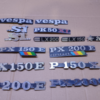 Targhette fregi stemma auto e Vespa d'epoca