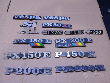 Targhette fregi stemma auto e Vespa d'epoca