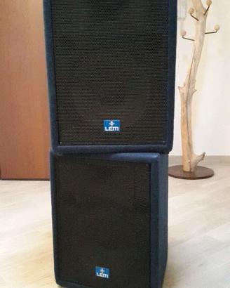 CASSE LEM PFM 12.2 + AMPLIFICATORE FBT AX52