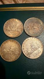 Lotto 4 Monete 500 Lire Argento "Caravelle"