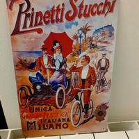 Prinetti Stucchi Vintage insegna in metallo 900