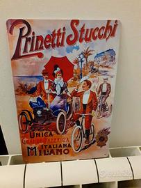 Prinetti Stucchi Vintage insegna in metallo 900