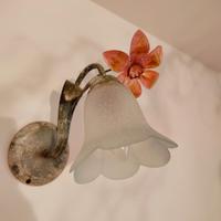 lampade da parete  con paralume floreale