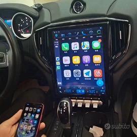 Navigatore maserati ghibli tesla style carplay