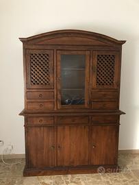 Dispensa ,credenza in arte povera noce.