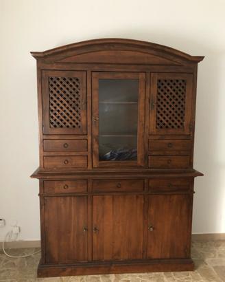 Dispensa ,credenza in arte povera noce.