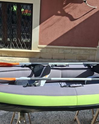 Canoa 2 posti Modello tripla camera + Accessori