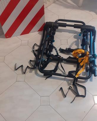 Portabici per auto + cartello segnaletico