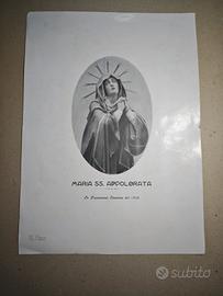 1913 Stampa Madonna Addolorata Maria 35x25cm
Maria