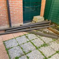 STRUTTURA in metallo marrone per GAZEBO mt 4x3 h 2