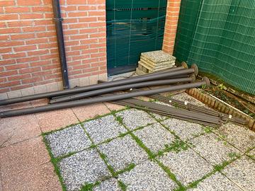 STRUTTURA in metallo marrone per GAZEBO mt 4x3 h 2