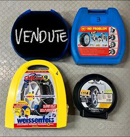 Catene da neve auto nuove - vari modelli - 3 conf.