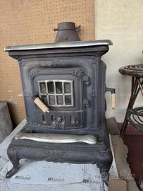 Stufa a legna ghisa Parlor coperchio ottone