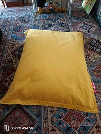 pouf, poltrona Fatboy, colore giallo, usato poco