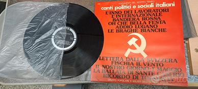 disco vinile canti politici e partigian