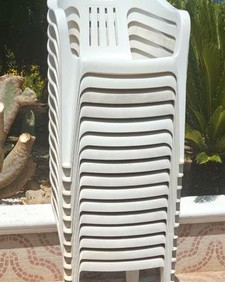 STOCK 16 SEDIE GIARDINO GRANDSOLEIL ECORESINA