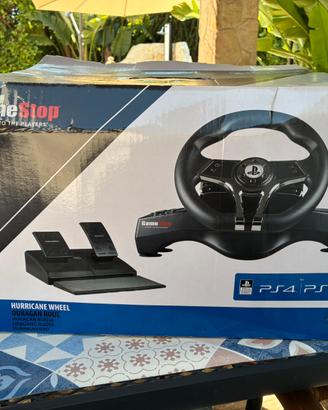 Volante e Pedaliera GameStop Hurricane per Ps4 Ps3