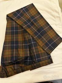 Pantaloni uomo 100% lana fantasia tartan