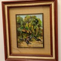 Pittura su tela artista piacentino Vincenzo Morra