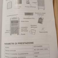 raffreddatore. a riscaldatore d.aria