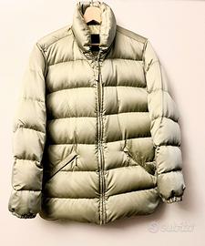 Piumino donna vera piuma veste L colore pastello