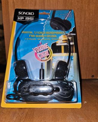 cuffie stereo con regolazione volume