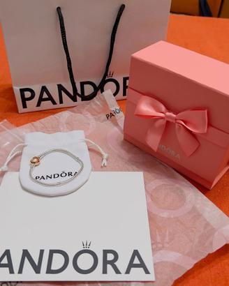 Bracciale Pandora Chiusura a cuore oro rosso