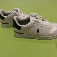 SNEAKERS UOMO RALPH LAUREN MASTERS CRT LTHWHITE/BL