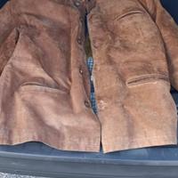 Giacca pelle scamosciata