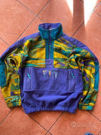 Pile Lotto vintage anni 90 fantasia mezza zip