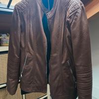 Giacca Biker Donna color Cuoio